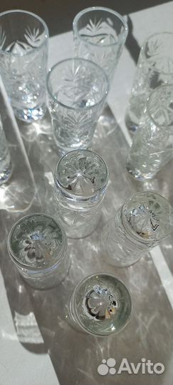 Стопки хрустальные СССР (Богемия)