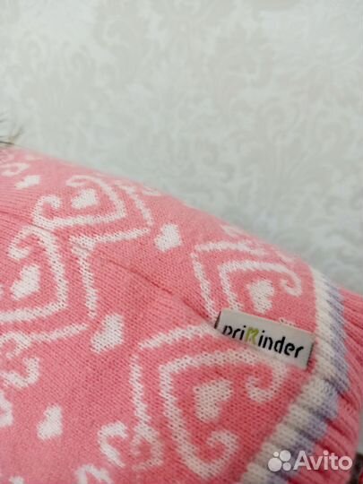 Шапка для девочки зимняя 50-52