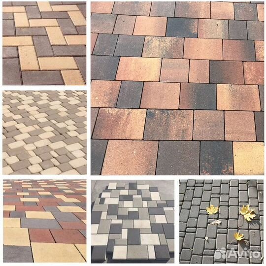 Брусчатка вибропрессованная.Все виды.Производитель