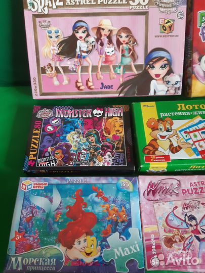 Настольные игры пазлы лото