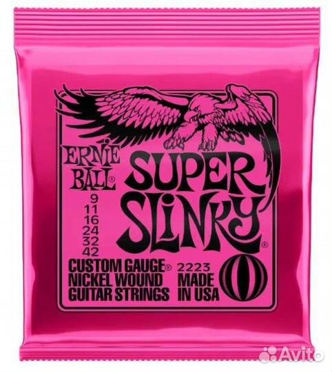 Струны для электрогитары Ernie Ball 9-42(реплика)