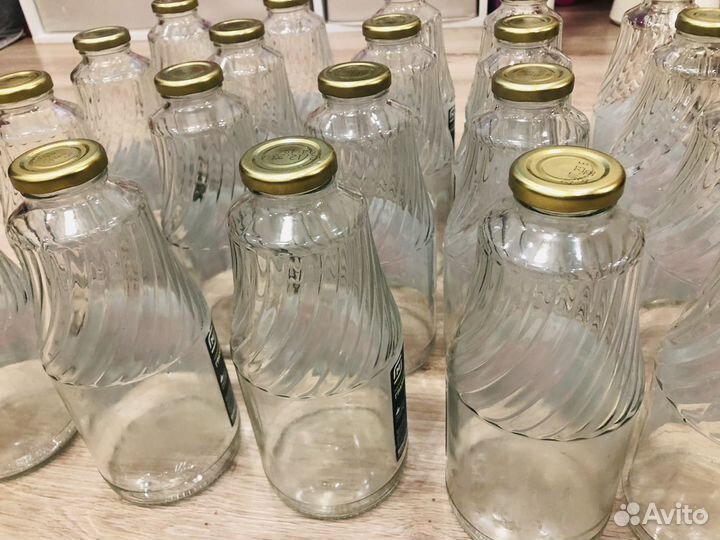 Стеклянная бутылка 1 л