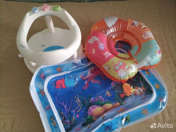 Стульчик для купания, круг, водный коврик