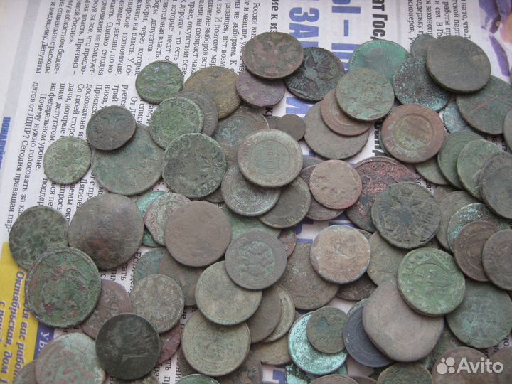 181 шт. старинные монеты.на чистку и опыты