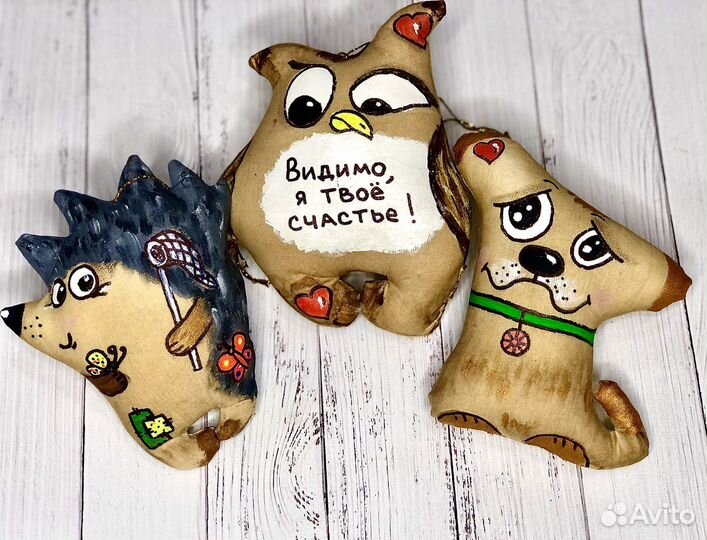 Кофейные игрушки коты