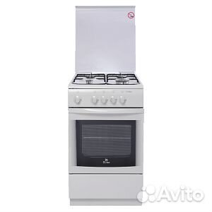Газовая плита deluxe 506040.05г(кр) белая