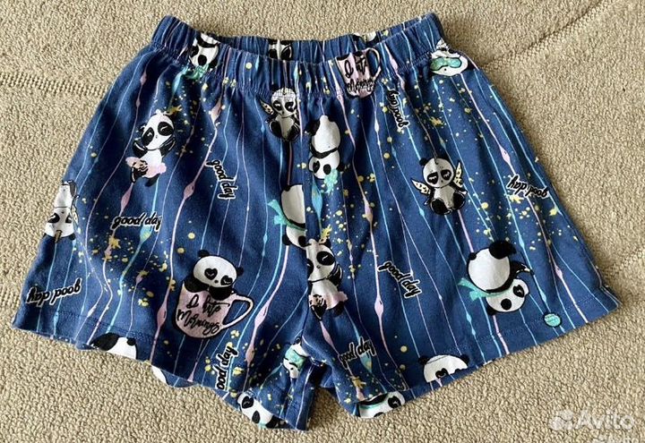 Летняя одежда для девочки пакетом 7 шт р 128-134