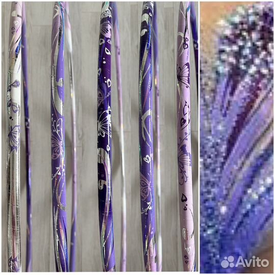 Обмотка булав обруча для художественной гимнастики