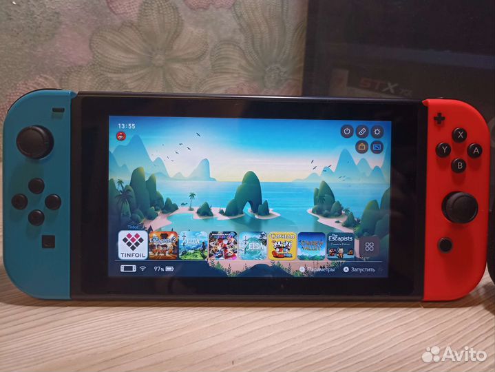 Nintendo switch прошитая + игры