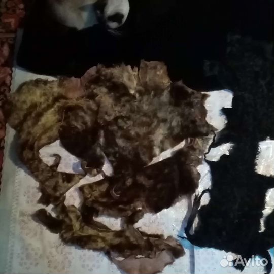 Мех на ремонт и помпоны