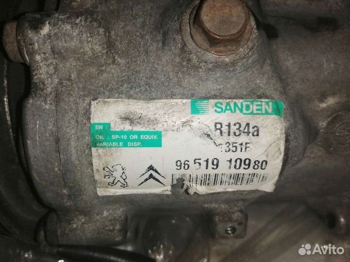 Компрессор кондиционера Peugeot 206 1.4 TU3JP KFV