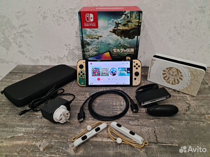 Новый Nintendo switch oled прошитый+игры+подарки