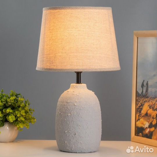 Настольная лампа 'Магда' Е14 40Вт серый 22,5х22,5х