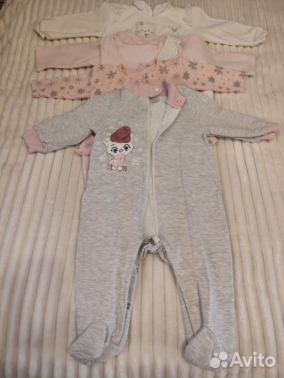 Детские вещи 0-6 мес