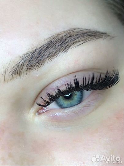 Наращивание ресниц-1D, 1.5D, 2D, 3D, Мокрый