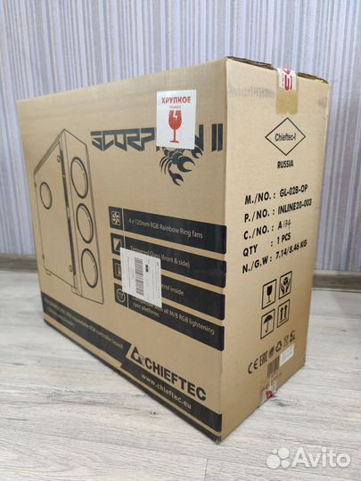 Корпус Chieftec GL-02B (scorpion) черный