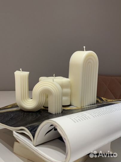Свечи ручной работы из соевого воска