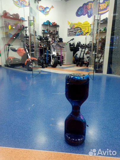 Новый Гироскутер синий космос WoLong 6,5 дюймов