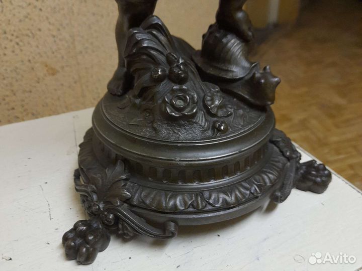 Лампа настольная,шпиатр, старинная