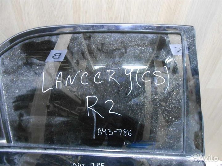 Стекло двери задней правой Mitsubishi Lancer 9 (C