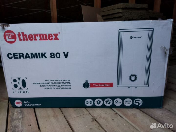 Водонагреватель накопительный thermex Ceramik 80 V