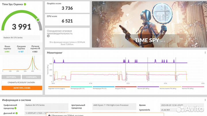 Видеокарта RX 570 8G