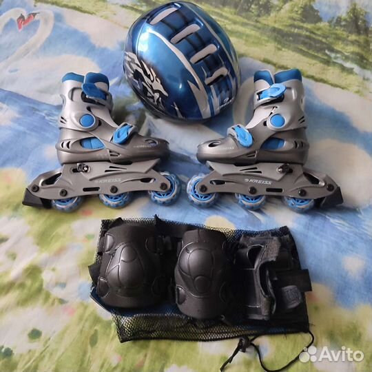 Роликовые коньки Kreiss 26-29 + шлем и защита