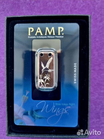 Монета-кулон Колибри, 1 доллар,ниуэ