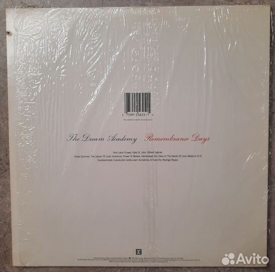 Винил Dream Academy - Remembrance Days, US, 1987