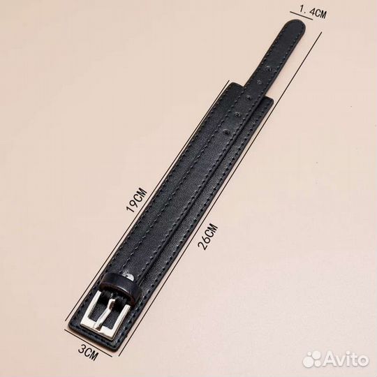 Кожаный браслет новый