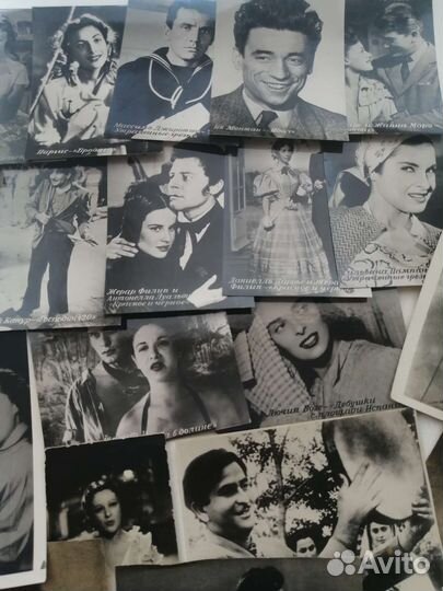 Фотокарточки, фото из журнала мод, кадры из кино