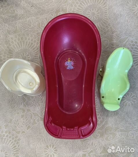 Ванночка для купания+горшок+горка