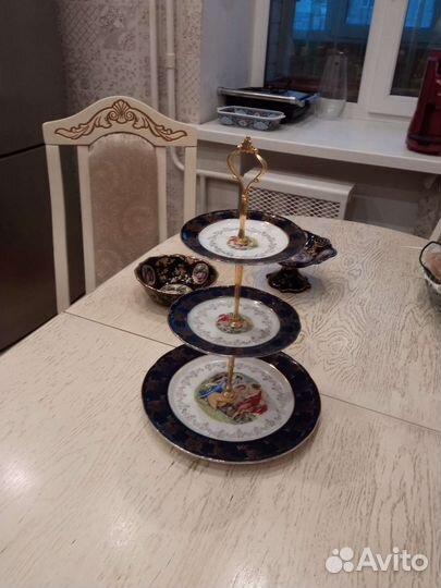 Этажерка ваза для фруктов Мадонна гдр