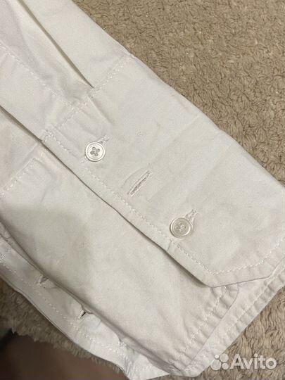 Белая рубашка хлопок для девочек