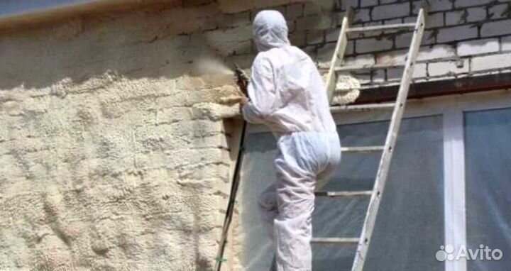 Утепление фасада дома пенополиуретаном (ППУ)