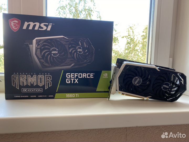 Видеокарта msi GTX 1660 ti armor
