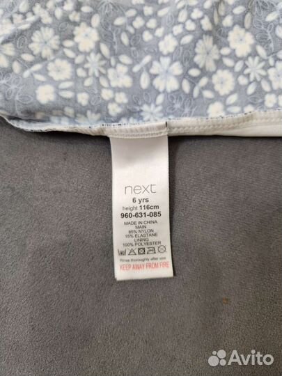 Купальник для девочки слитный Next, размер 110-116