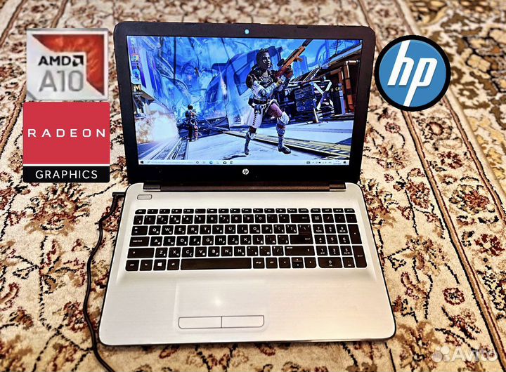 Мощный HP Amd A10-9600P/6гб/500гб/2 видеокарты