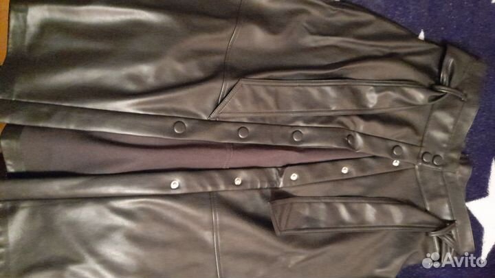 Юбка экокожа 46