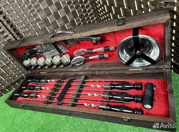 Подарочные наборы шампуров в кейсе