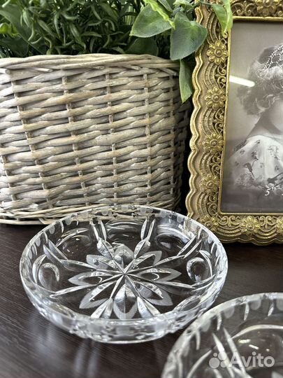 Роскошные хрустальные тарелки Германия