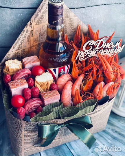 Букеты из раков,мужской подарок,раки,крабы