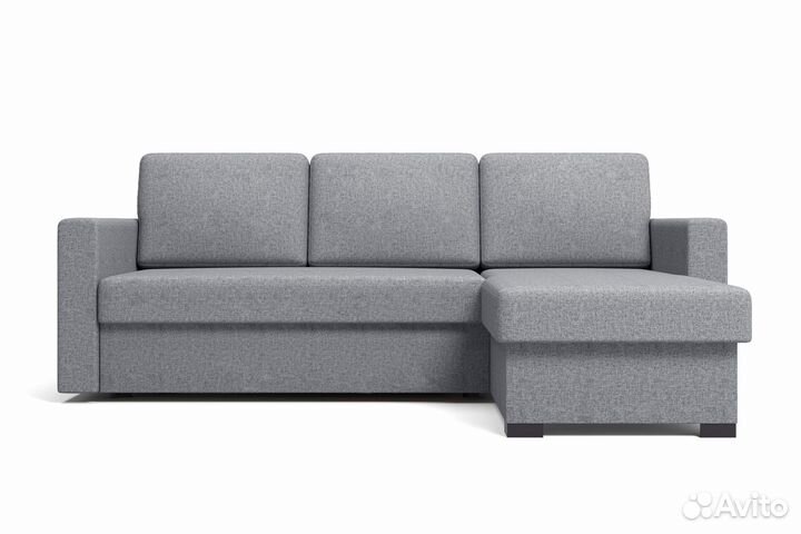 Диван угловой серый