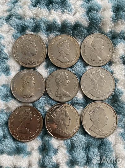 Иностранные монеты кроновый тип шайбы