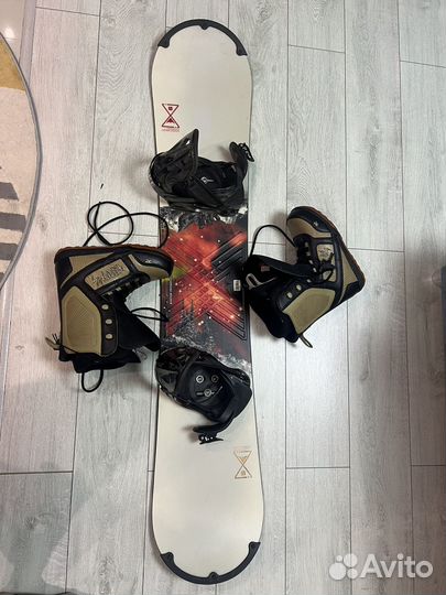 Сноуборд burton и ботинки