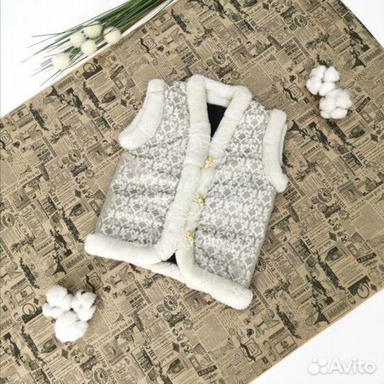 Жилет из натурального мутона