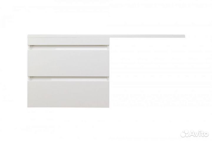 Тумба с раковиной 140 см для стиралки подвесная