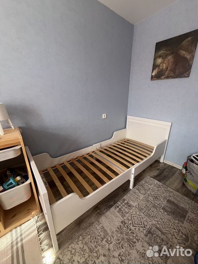 Детская кровать IKEA раздвижная сундвик