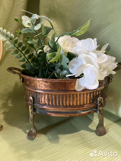 Медное кашпо. финляндия