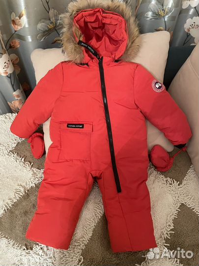 Зимний комбинезон для мальчика 80